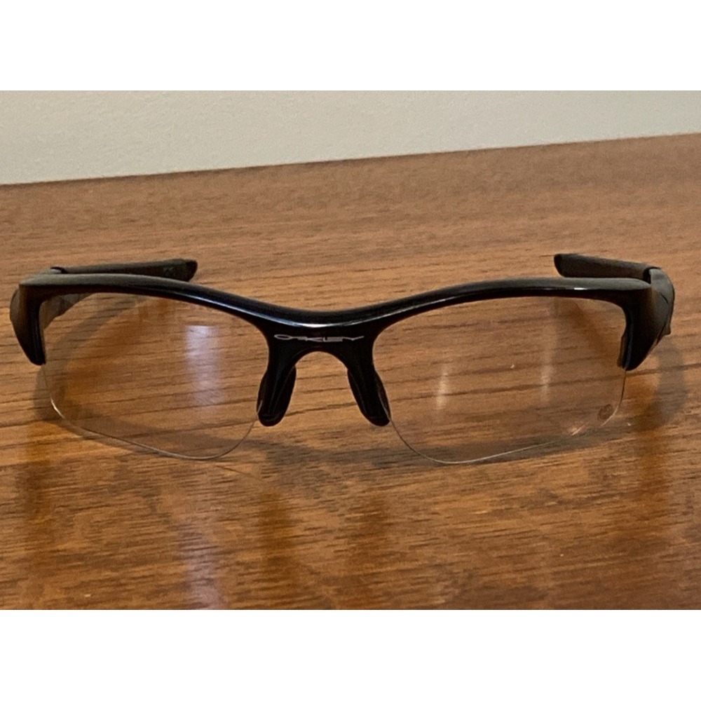 Oakley Flak Jacket XLJ Sunglasses 24-433 Black Matte w/ Clear Lenses 63-14-133